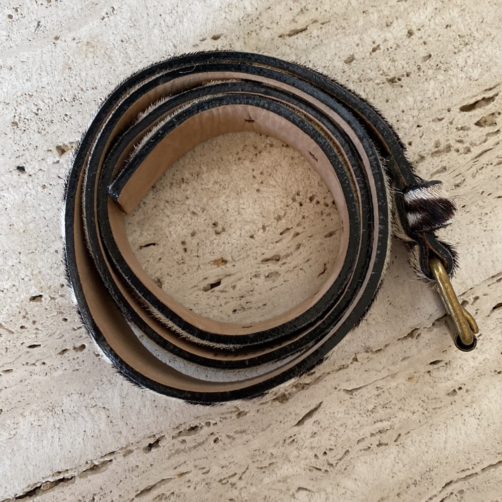 EUC Streets Ahead Leather & calf hair belt - Picture 2 of 15